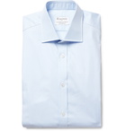 Kingsman - Turnbull & Asser White Linen Shirt - Blue