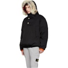 Woolrich John Rich and Bros Reversible Black Griffin Edition Down Atlantic Smock Jacket