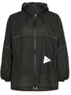 And Wander - Nylon Hooded Jacket - Black