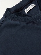 Alex Mill - Garment-Dyed Cotton-Jersey Sweatshirt - Blue