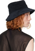 Jil Sander Navy Corduroy Bucket Hat