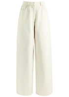 Remain BY Birger Christensen Cocoon Wide-leg Jeans Ecru