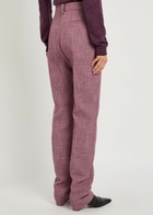Calvin Klein Lucia Slim-leg Cotton-blend Trousers Red Light