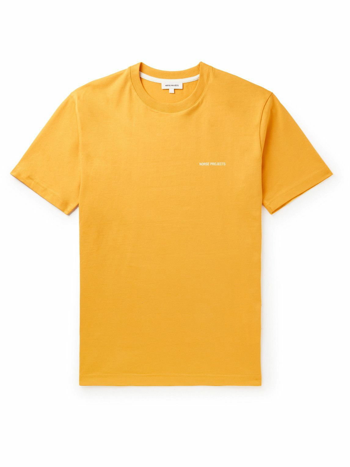 Norse Projects - Logo-Print Cotton-Jersey T-Shirt - Yellow Norse Projects