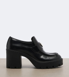 Prada Leather platform loafers