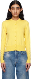 GUIZIO Yellow Emelie Cropped Cardigan
