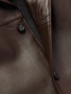 Loro Piana - Bruno Leather Overshirt - Brown