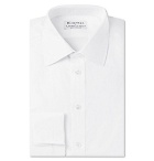 Kingsman - Turnbull & Asser White Double-Cuff Cotton-Twill Shirt - White