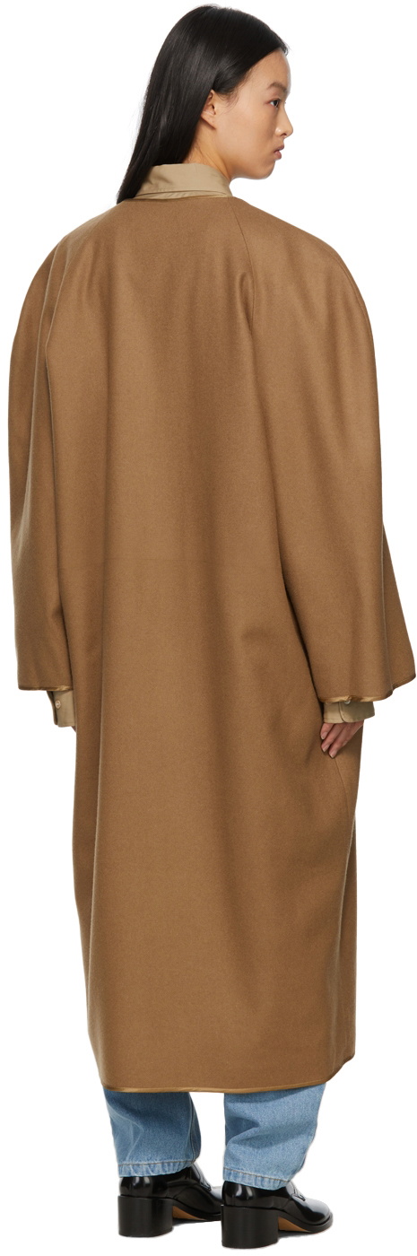 Hed Mayner Tan Wool Coat