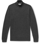 Mr P. - Slim-Fit Merino Wool Rollneck Sweater - Gray