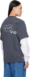 WTAPS Gray SLDR Long Sleeve T-shirt