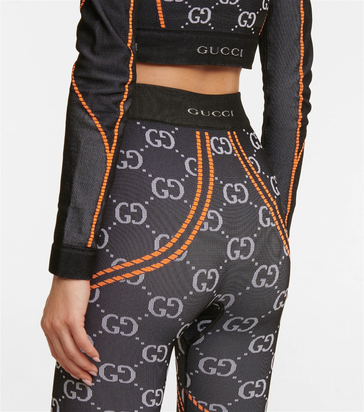 Gucci - GG jersey jacquard leggings Gucci