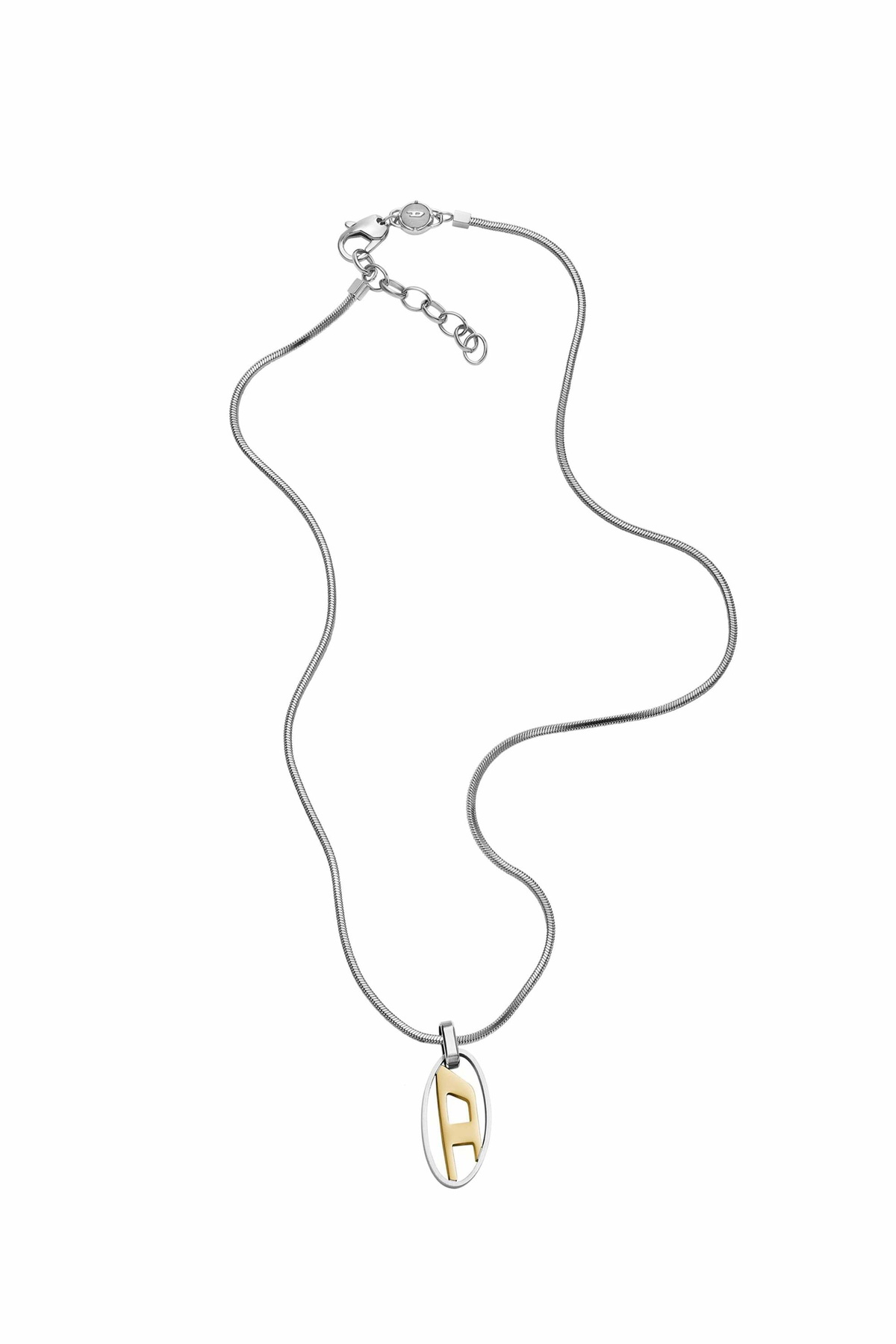 Diesel Two-Tone Stainless Steel Pendant Necklace - Necklaces - Unisex - Silver
