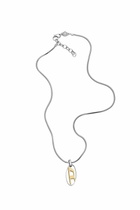 Diesel Two-Tone Stainless Steel Pendant Necklace - Necklaces - Unisex - Silver