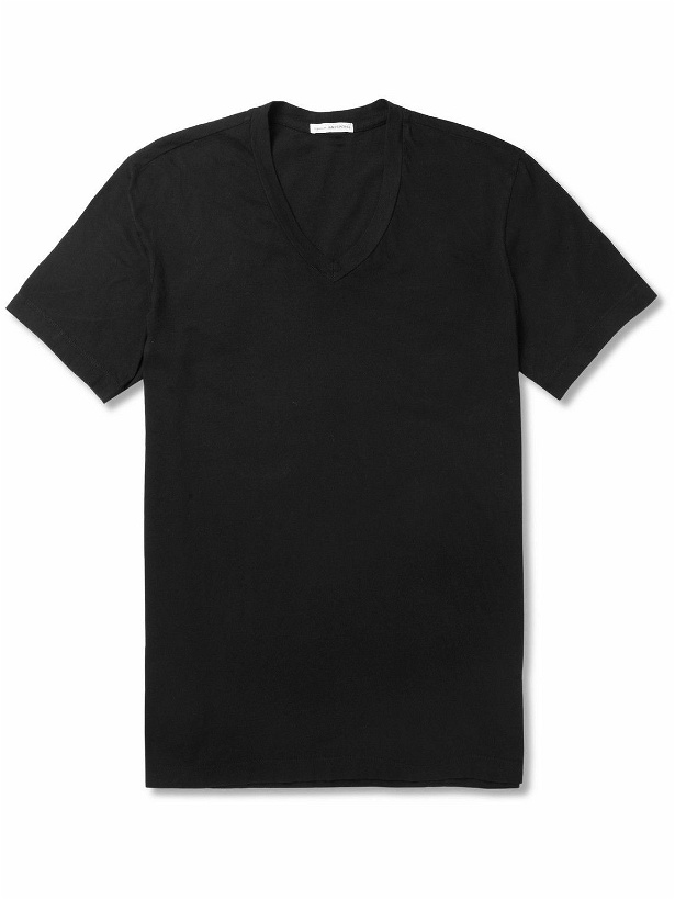 Photo: James Perse - Cotton-Jersey T-Shirt - Black