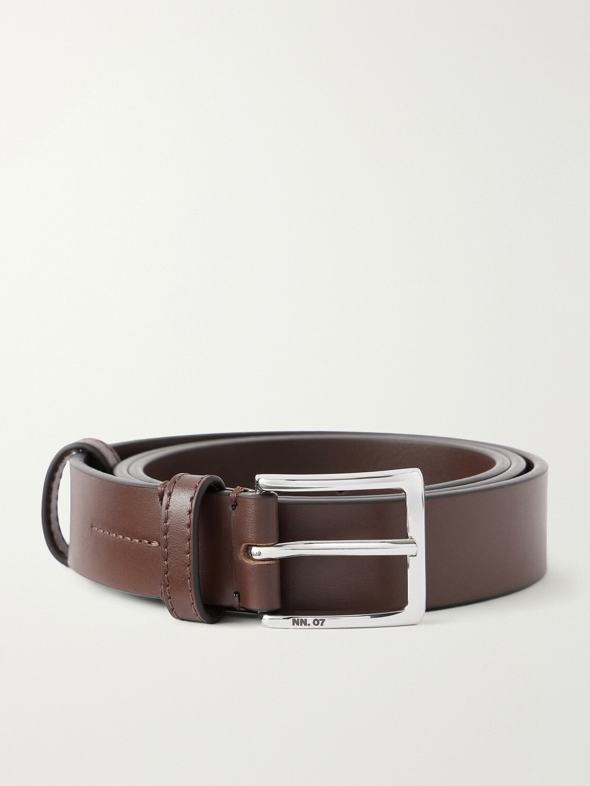 NN07 - Ever 90030 3cm Leather Belt - Brown