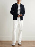 Allude - Virgin Wool and Cashmere-Blend Bomber Jacket - Blue