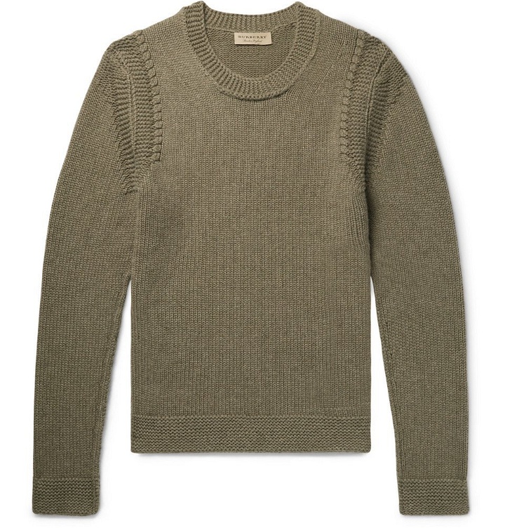 Photo: Burberry - Cashmere Sweater - Sage green