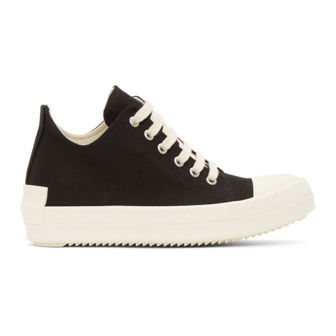 Photo: Rick Owens Drkshdw Black License Plate Low Sneakers