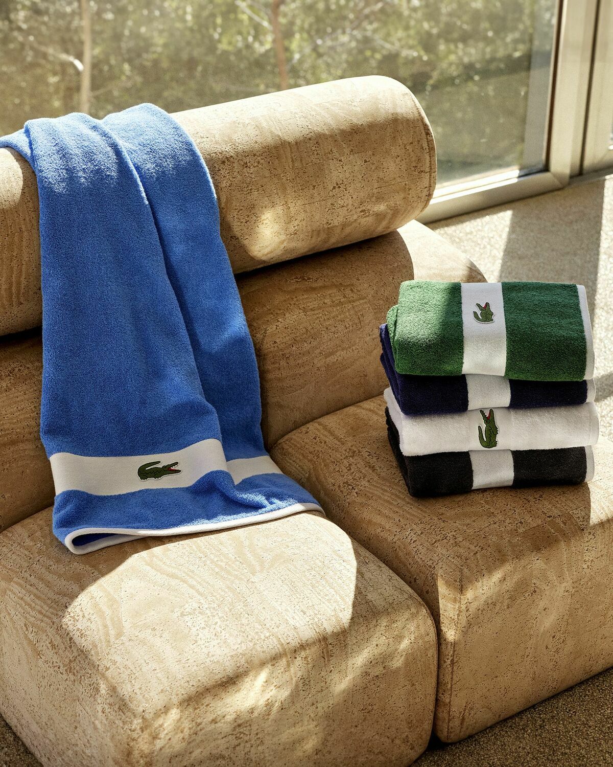 Lacoste Lcasual Towel 55 C Mx100 Cm Green Bathing