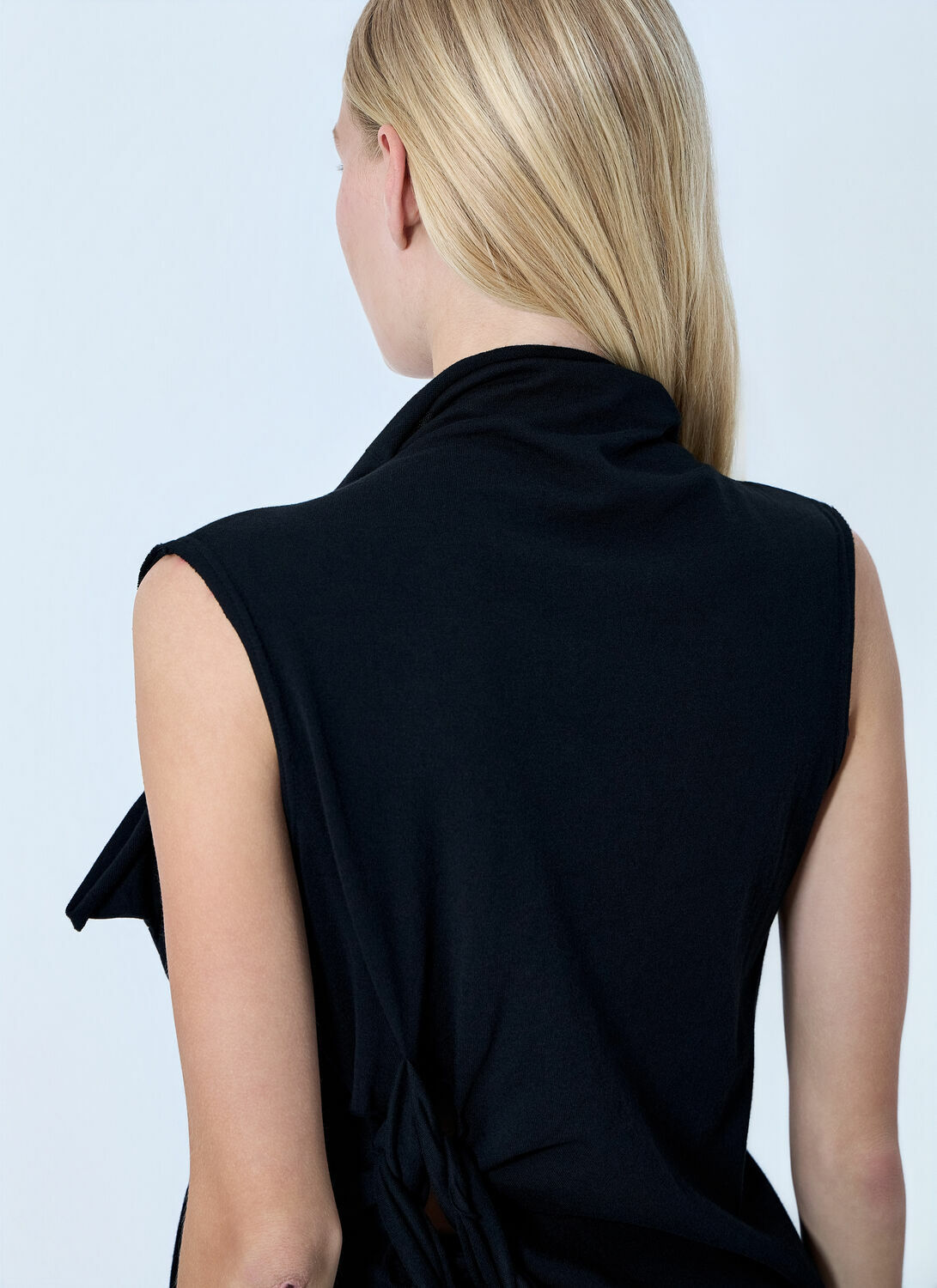 Yohji Yamamoto High Twisted French Terry Braided Top