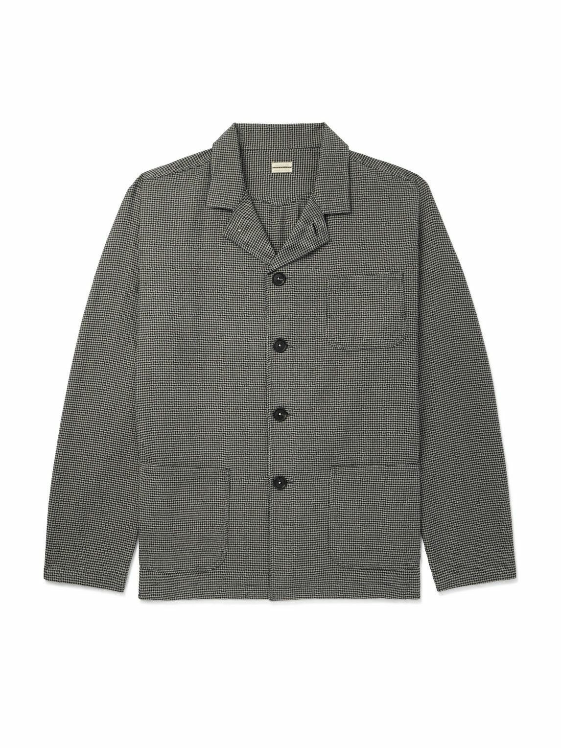 Massimo Alba - Gstaad Nehru-Collar Herringbone Woven Jacket