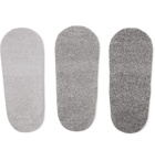Anonymous Ism - Three-Pack Mélange Cotton-Blend No-Show Socks - Gray