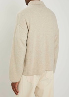The Elder Statesman Dume Cashmere Rugby Jumper White