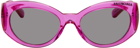 Balenciaga Pink Transparent Sunglasses