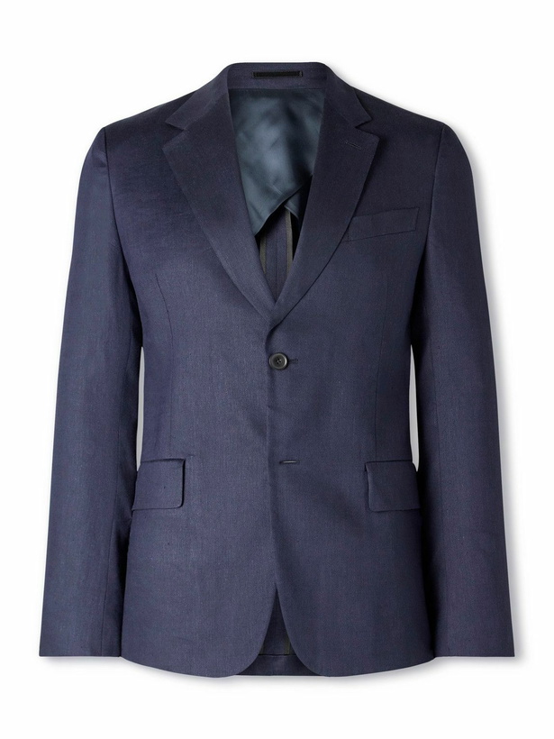 Photo: Paul Smith - Slim-Fit Linen and Virgin Wool-Blend Suit Jacket - Blue