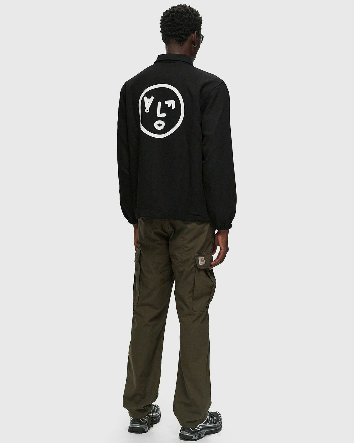 ølåf Coach Jacket Black Overshirts/Windbreaker