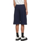 Jil Sander Navy Jersey Shorts