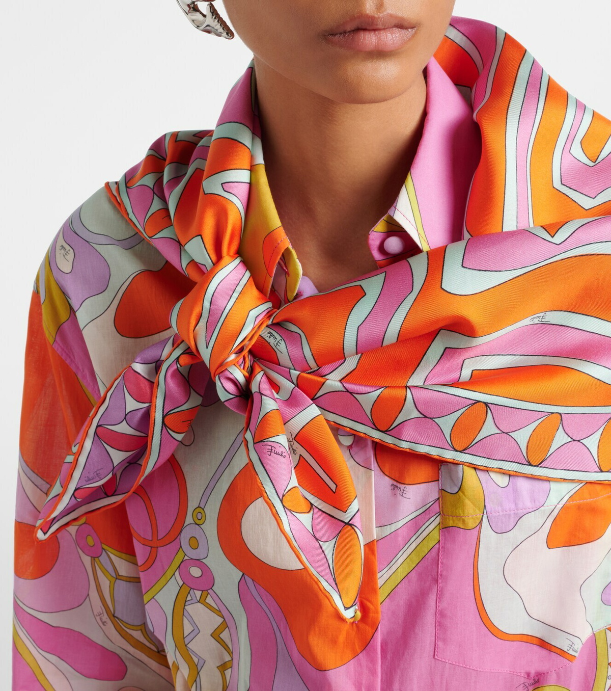 Pucci Labirinto silk twill scarf