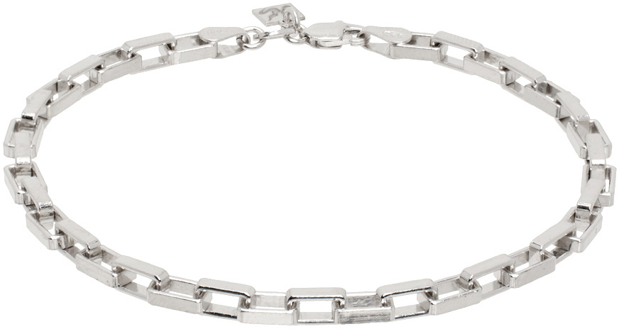 Veneda Carter SSENSE Exclusive Silver VC008 Thick Bracelet