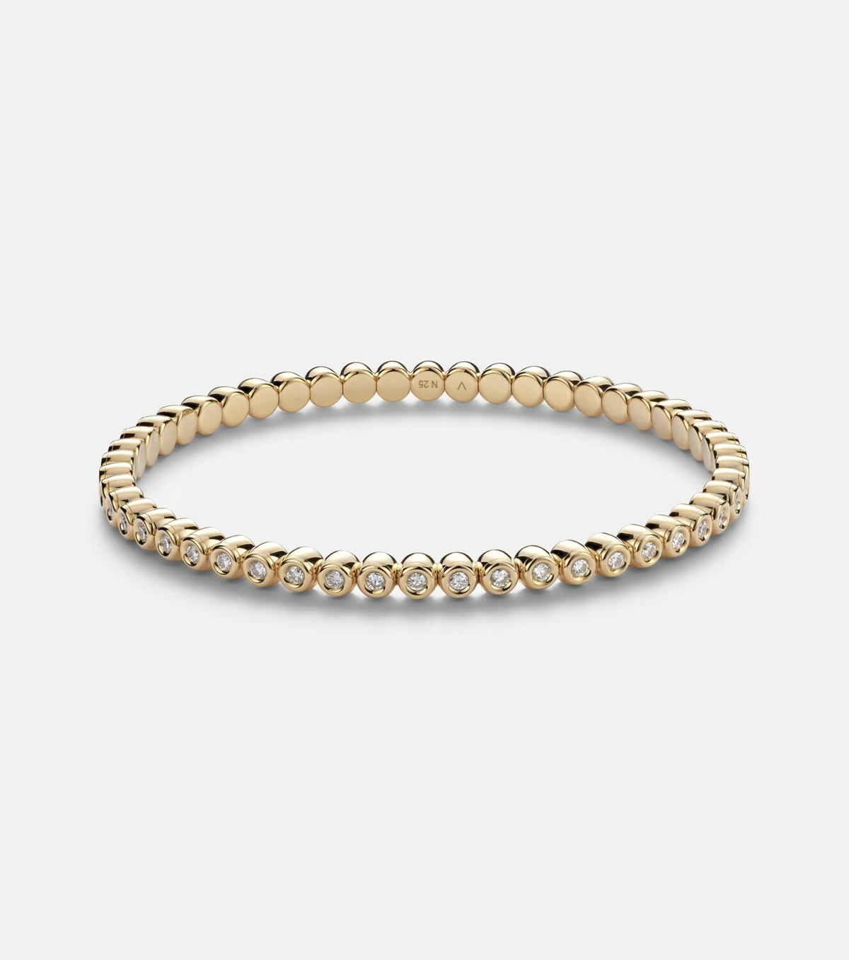 Bucherer Fine Jewellery Stretchy 18kt gold bracelet with diamonds