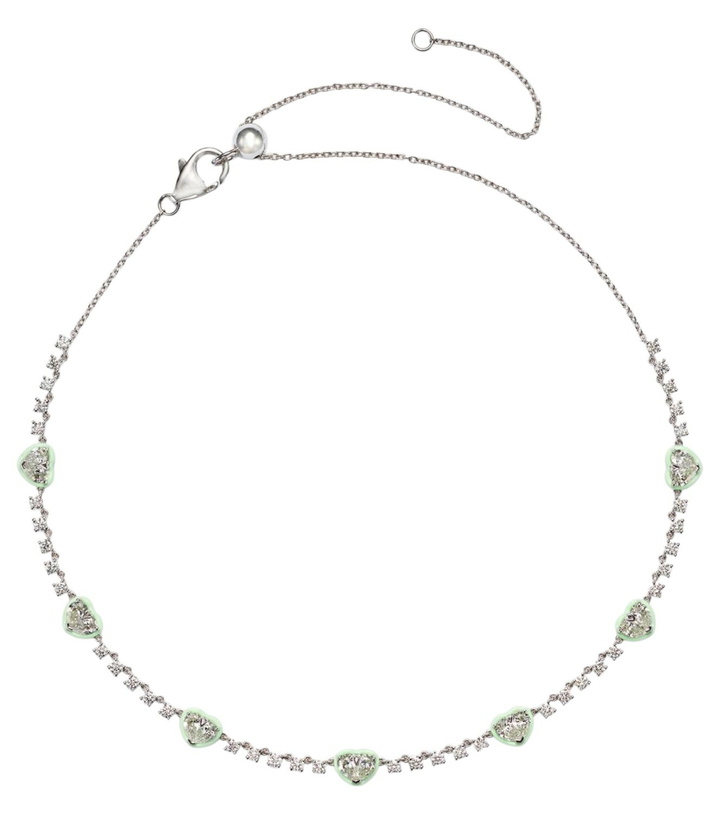 Photo: Kamyen 18kt white gold choker with diamonds