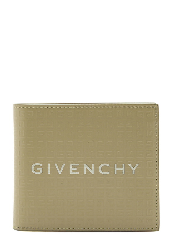 Photo: Givenchy 4G-embossed Leather Wallet - Khaki - One Size