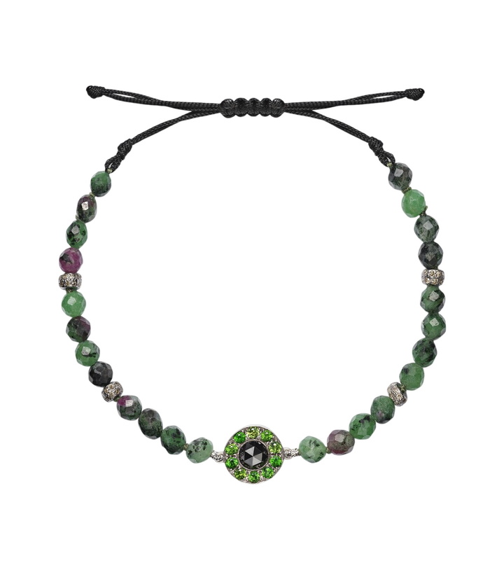 Photo: Ileana Makri Orbit 9kt white gold (375/1000) and sterling silver (925) with gemstones