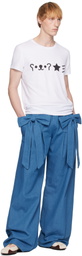 ANDREJ GRONAU White HTML T-shirt