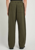Ten C Straight-leg Cotton Sweatpants Olive