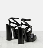 Saint Laurent - Platz platform leather sandals