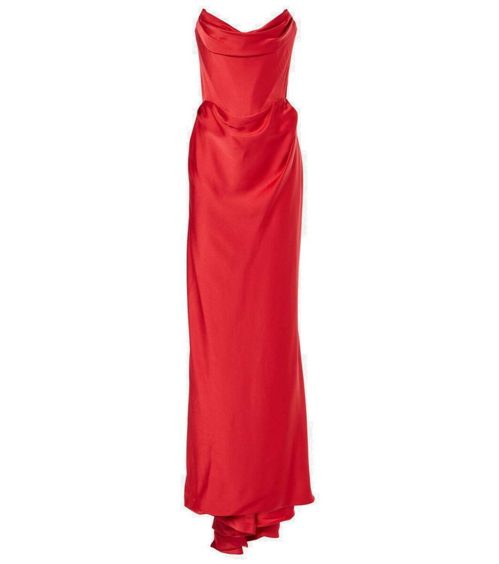 Photo: Vivienne Westwood Off-shoulder satin gown