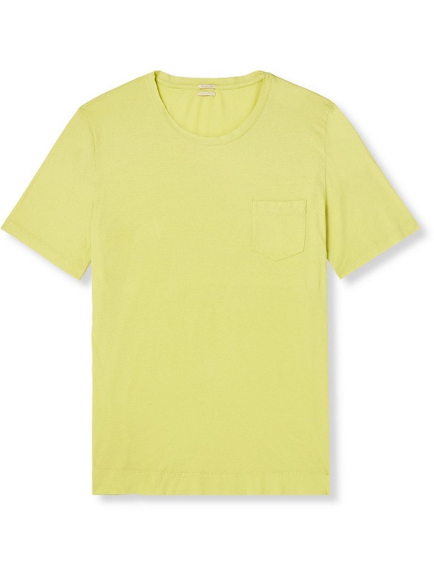 Photo: Massimo Alba - Panarea Cotton-Jersey T-Shirt - Yellow