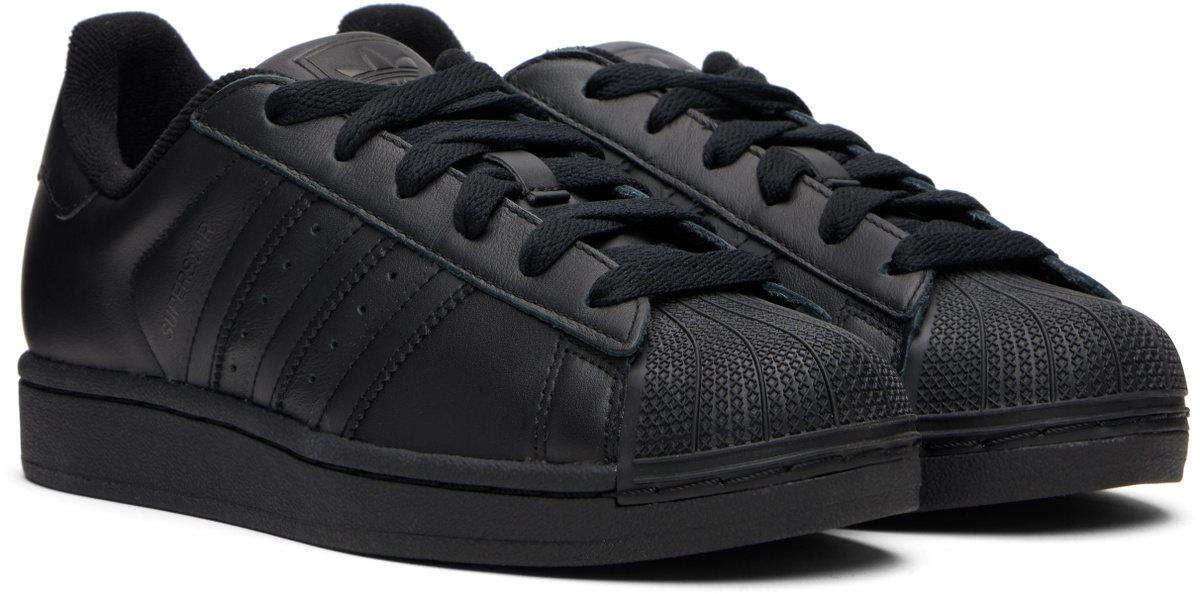 adidas Originals Black Superstar II Sneakers
