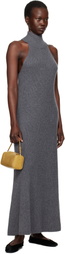 LISA YANG Gray Amannda Maxi Dress