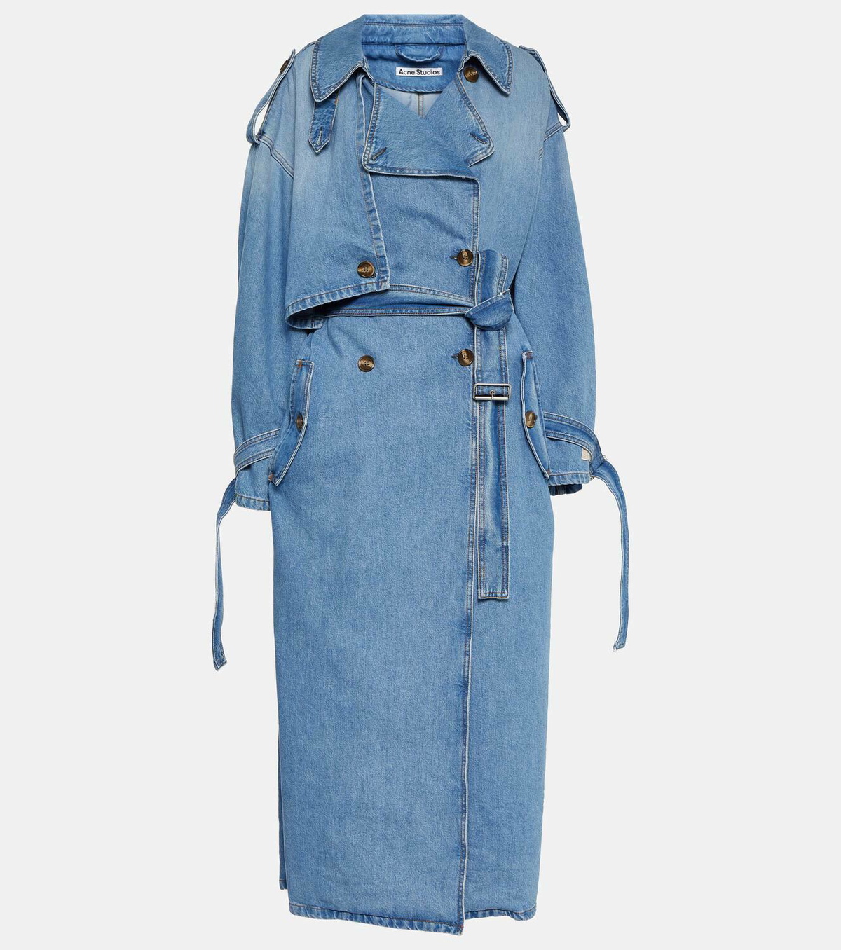 Acne Studios Osika denim trench coat Acne Studios