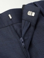 Versace - Slim-Fit Tapered Virgin Wool Trousers - Blue