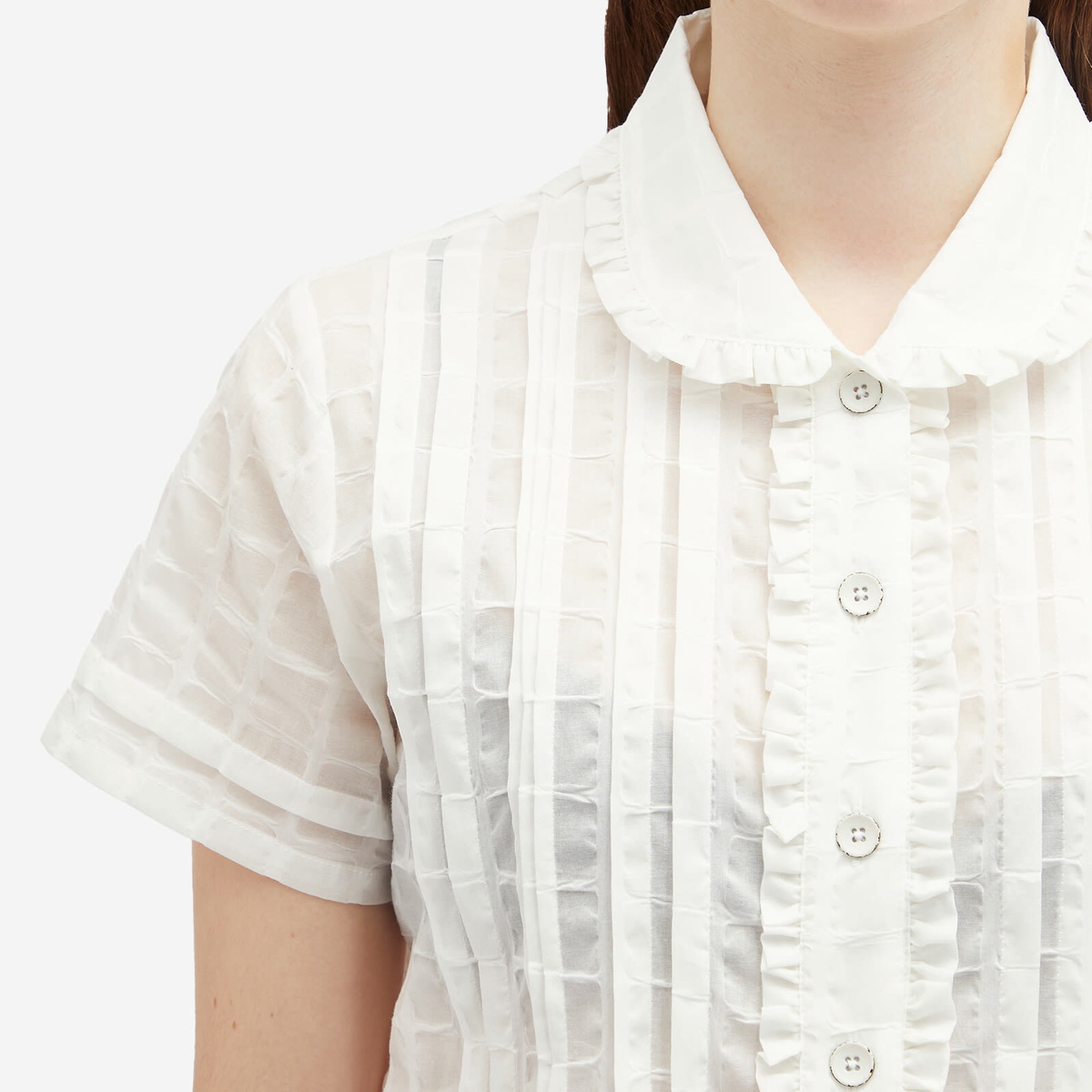 Brain Dead Women's Mercado Square Shirt in White