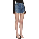 Agolde Blue Quinn Hi-Rise Miniskirt