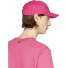 AMI Alexandre Mattiussi Pink Logo Cap